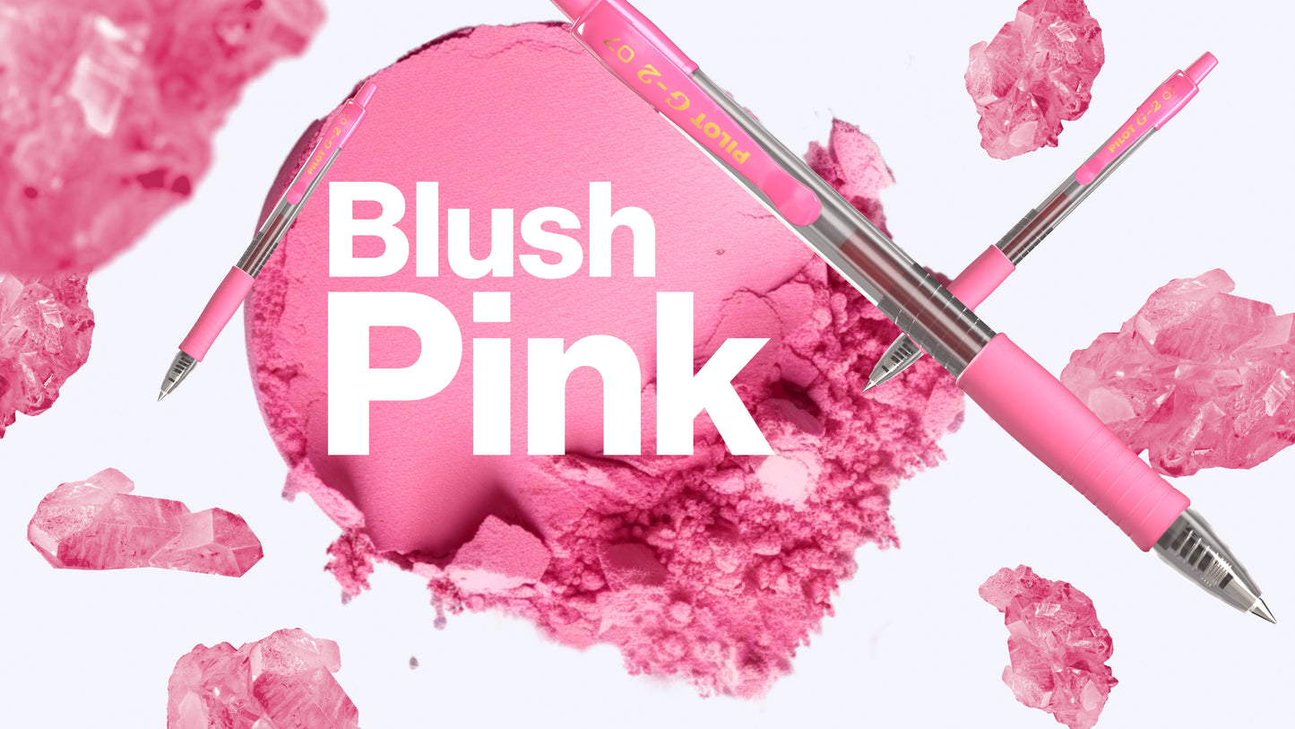 Pilot G2 Pink Premium Retractable Gel Pens, Fine Point, 0.7 mm, Assorted Colors, 5 Count