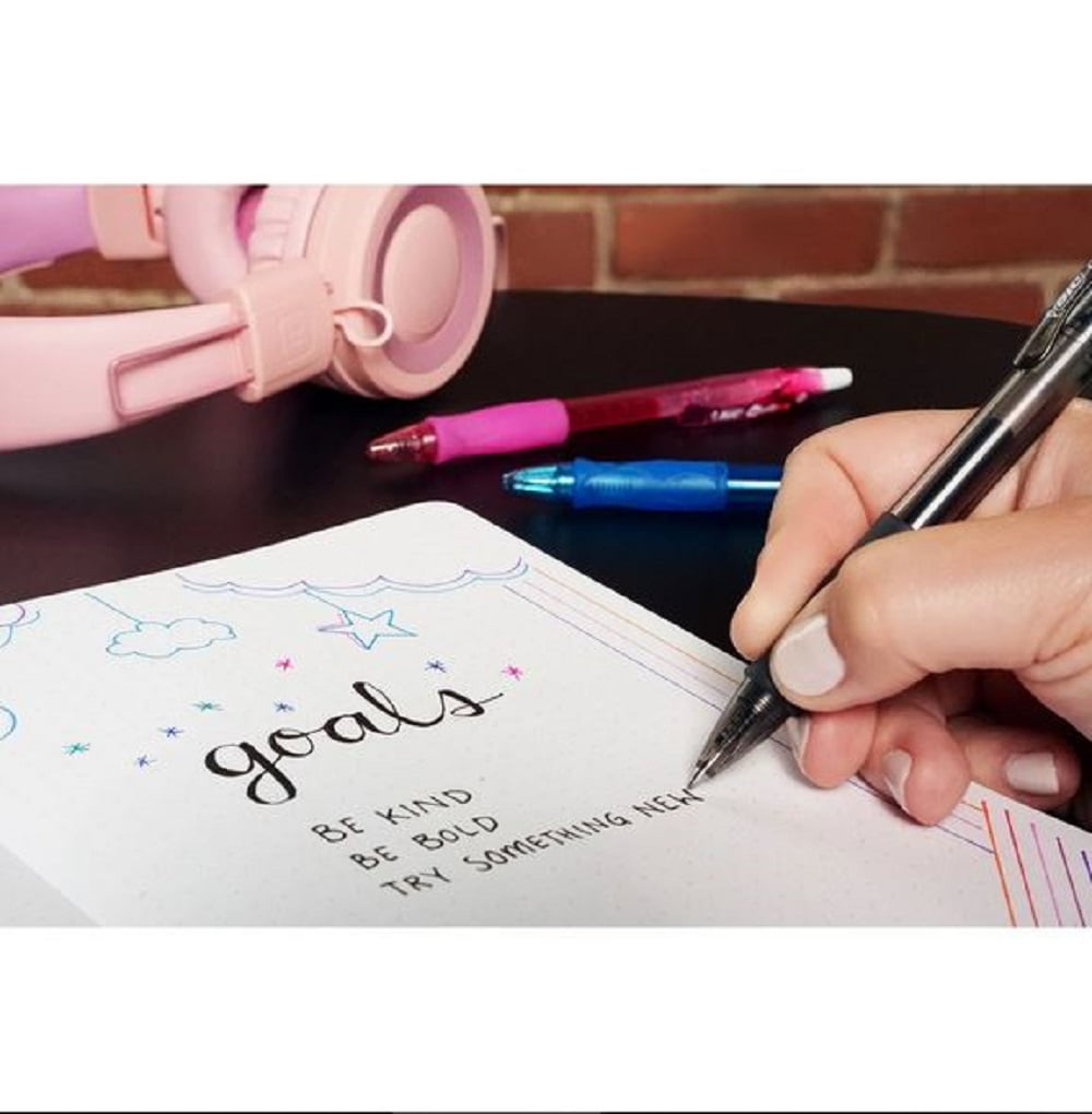 BIC Gel-ocity Retractable Gel Pen, Medium Point (0.7mm), Various, 18 Count