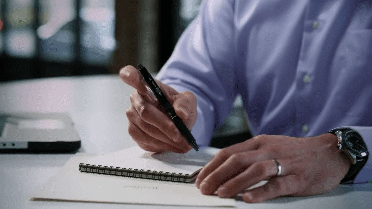 Pilot FriXion Clicker Retractable Erasable Gel Pens, Fine Point, Blue Ink 2 ea