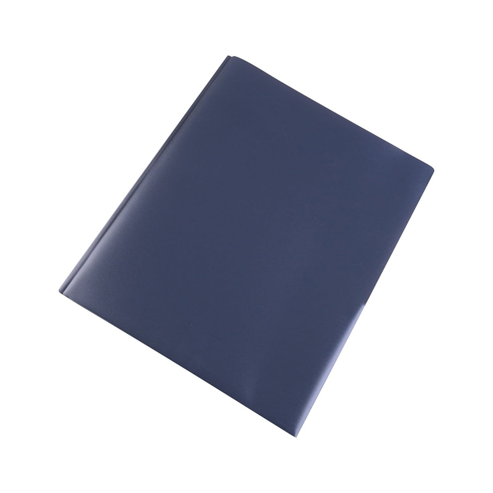 Heavy Duty Colored 2 Pocket Plastic Folders, Two Pocket Plastic Folders with Pockets for School, and Business Card Slot, Home, and Work (Black) 9.45x11.42"