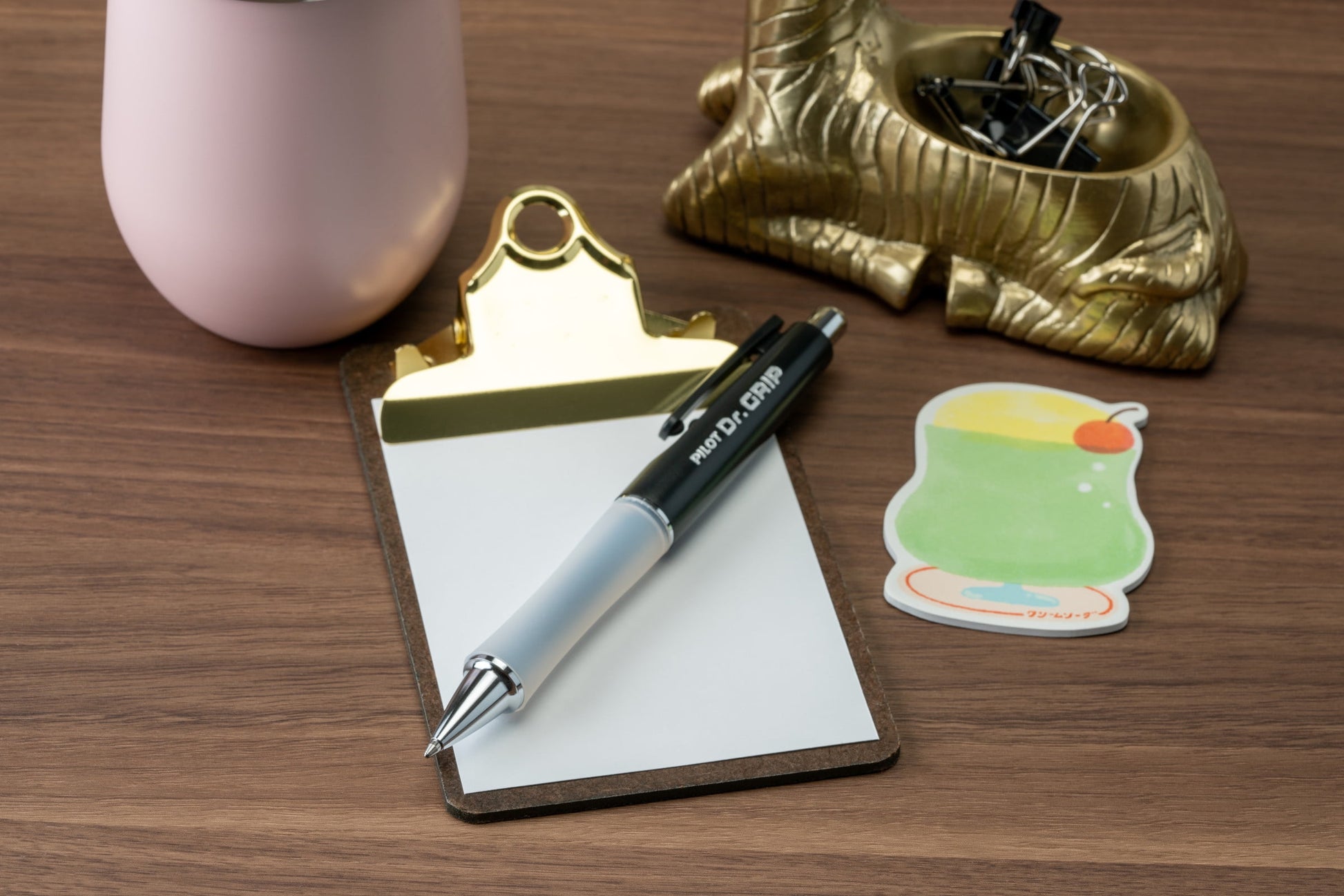 Dr. Grip Ballpoint Pen, Retractable, Medium 1 mm, Blue Ink, 1 Count