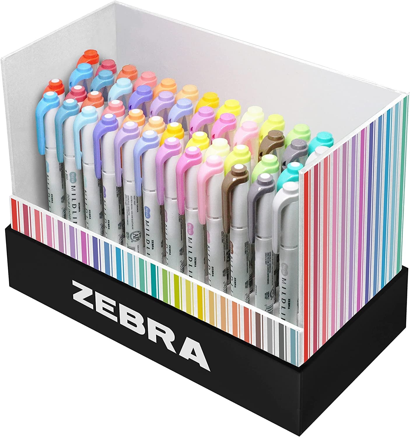Zebra Pen Mildliner Desk Collection Assorted 50Pk