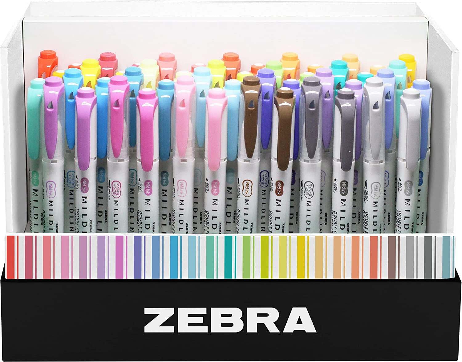 Zebra Pen Mildliner Desk Collection Assorted 50Pk