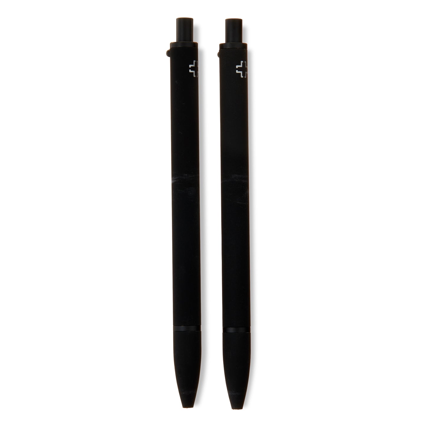 (2 pack) Pen+Gear Retractable Ballpoint Hybrid Ink Pen, Medium Point, 1 mm, Black Ink, 2 Count