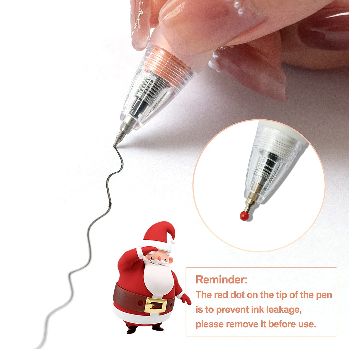 Ballpoint Writing Pens,12 pack(6 count+6 refills) with Stylus Tips 0.5mm Medium Point Pen Black Ink Pen Stylus Pens(NO.693)