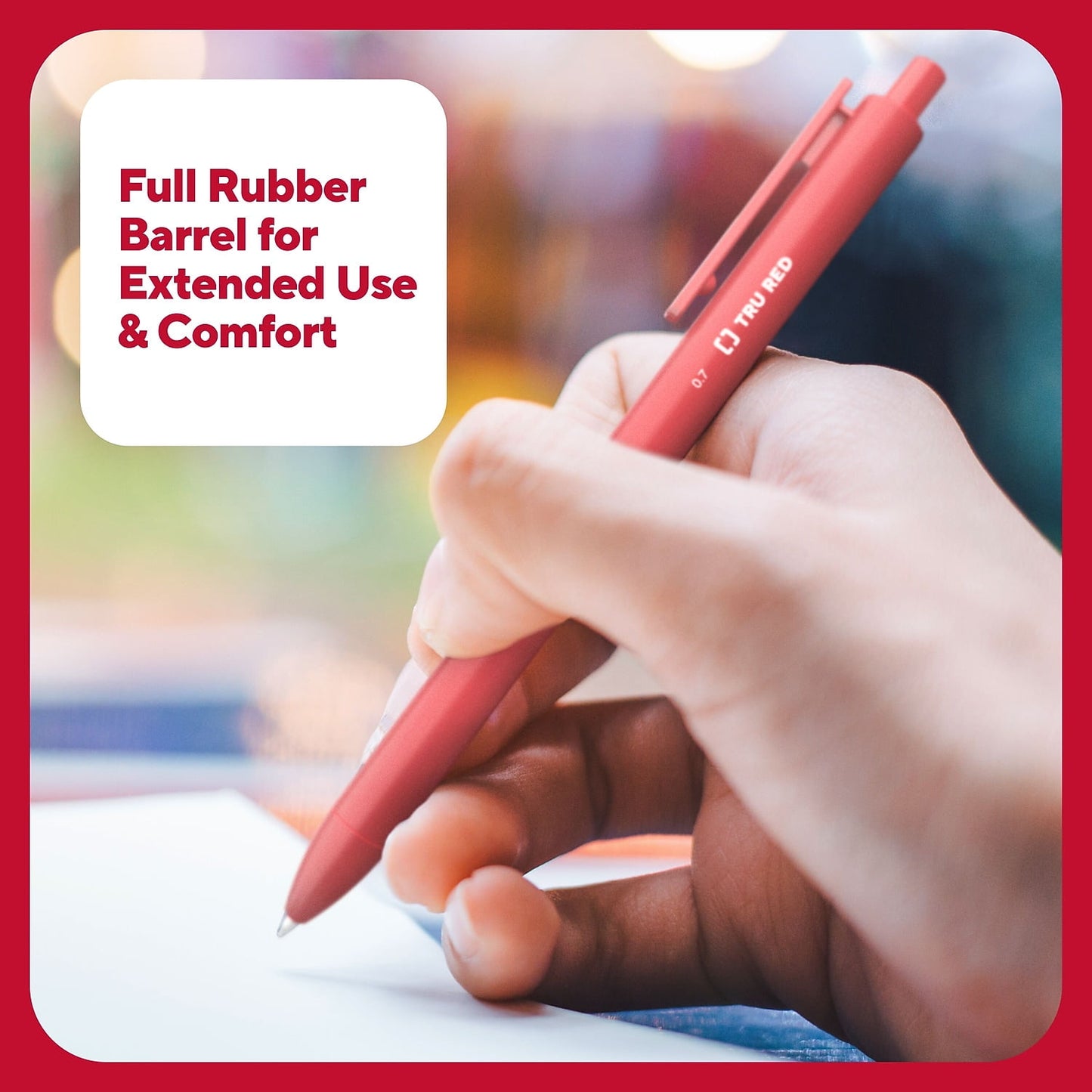 TRU RED Retractable Quick Dry Gel Pens Med Point 0.7mm Asst TR54501