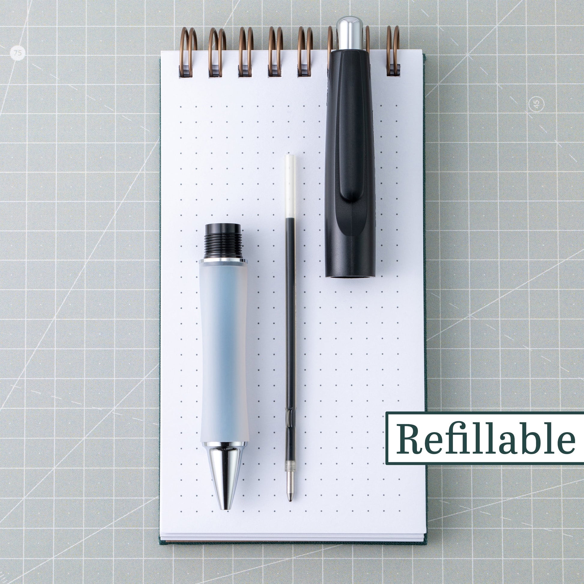 Dr. Grip Ballpoint Pen, Retractable, Medium 1 mm, Blue Ink, 1 Count