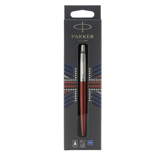 Parker Jotter Kensington Red CT Retractable Ballpoint Pen Medium Point Blue Ink (1953241)