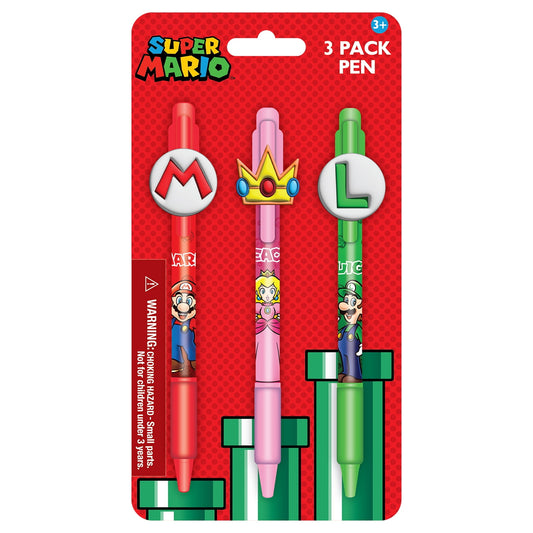 Nintendo Super Mario Brothers 3-Pack Pens