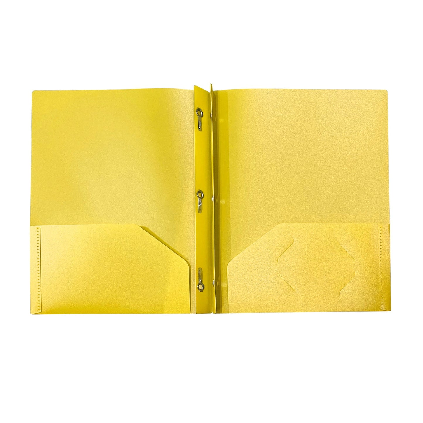 Heavy Duty Colored 2 Pocket Plastic Folders, Two Pocket Plastic Folders with Pockets for School, and Business Card Slot, Home, and Work (Black) 9.45x11.42"