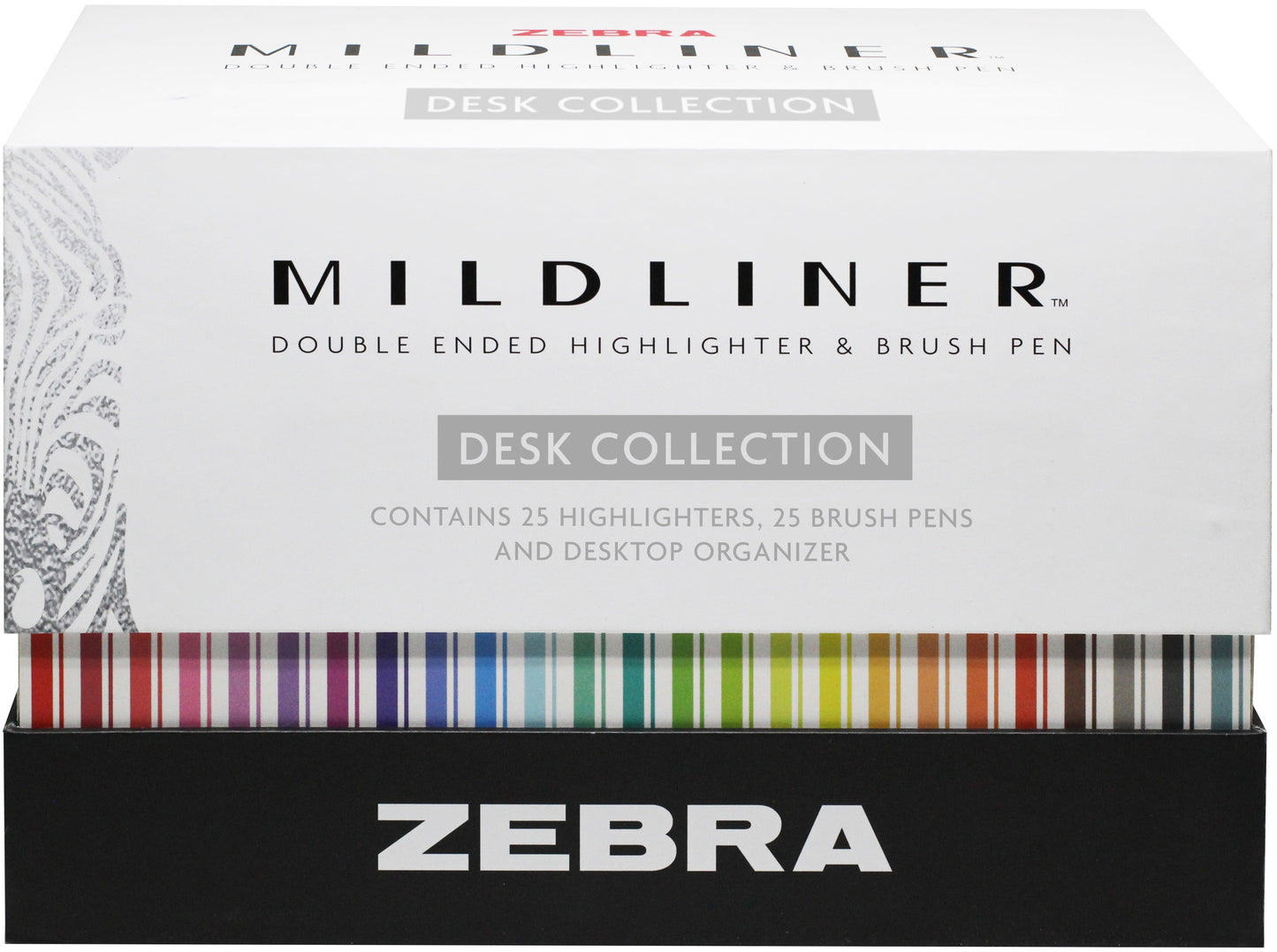 Zebra Pen Mildliner Desk Collection Assorted 50Pk