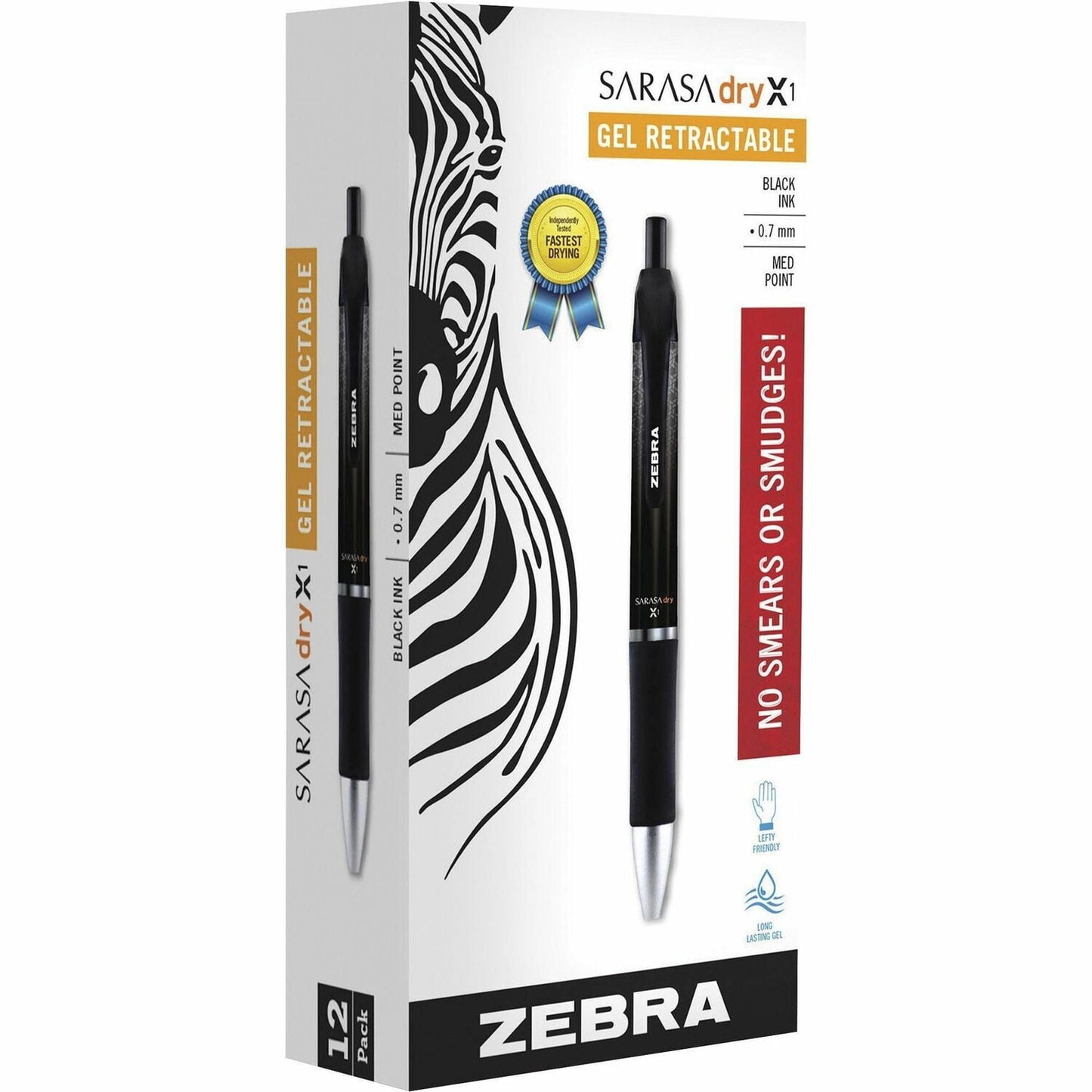 Zebra Pen Rapid Dry Ink Wide-Barrel 12/DZ Black 45610