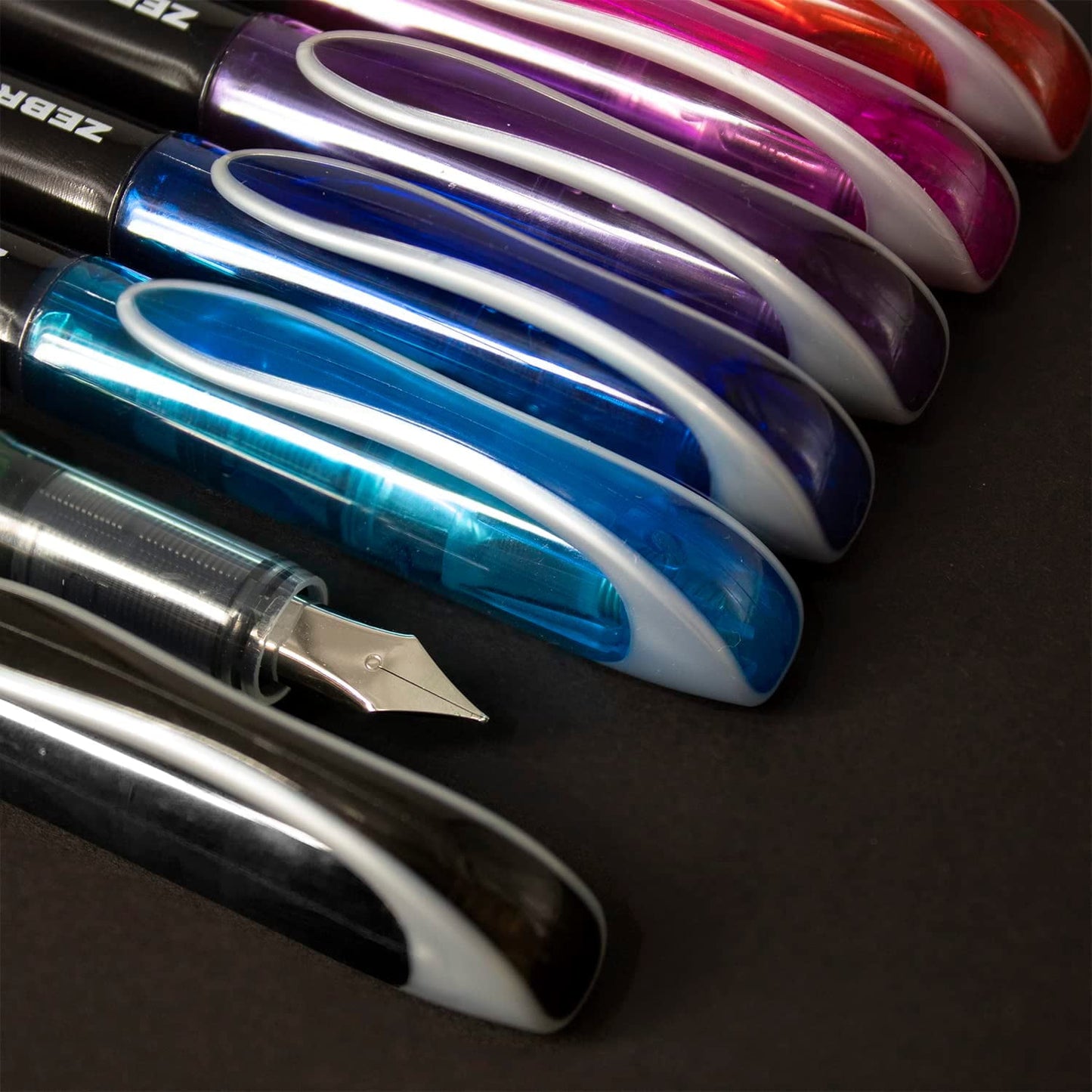 Zebra Fuente - Disposable Fountain Pen - Black Ink - Pack of 3