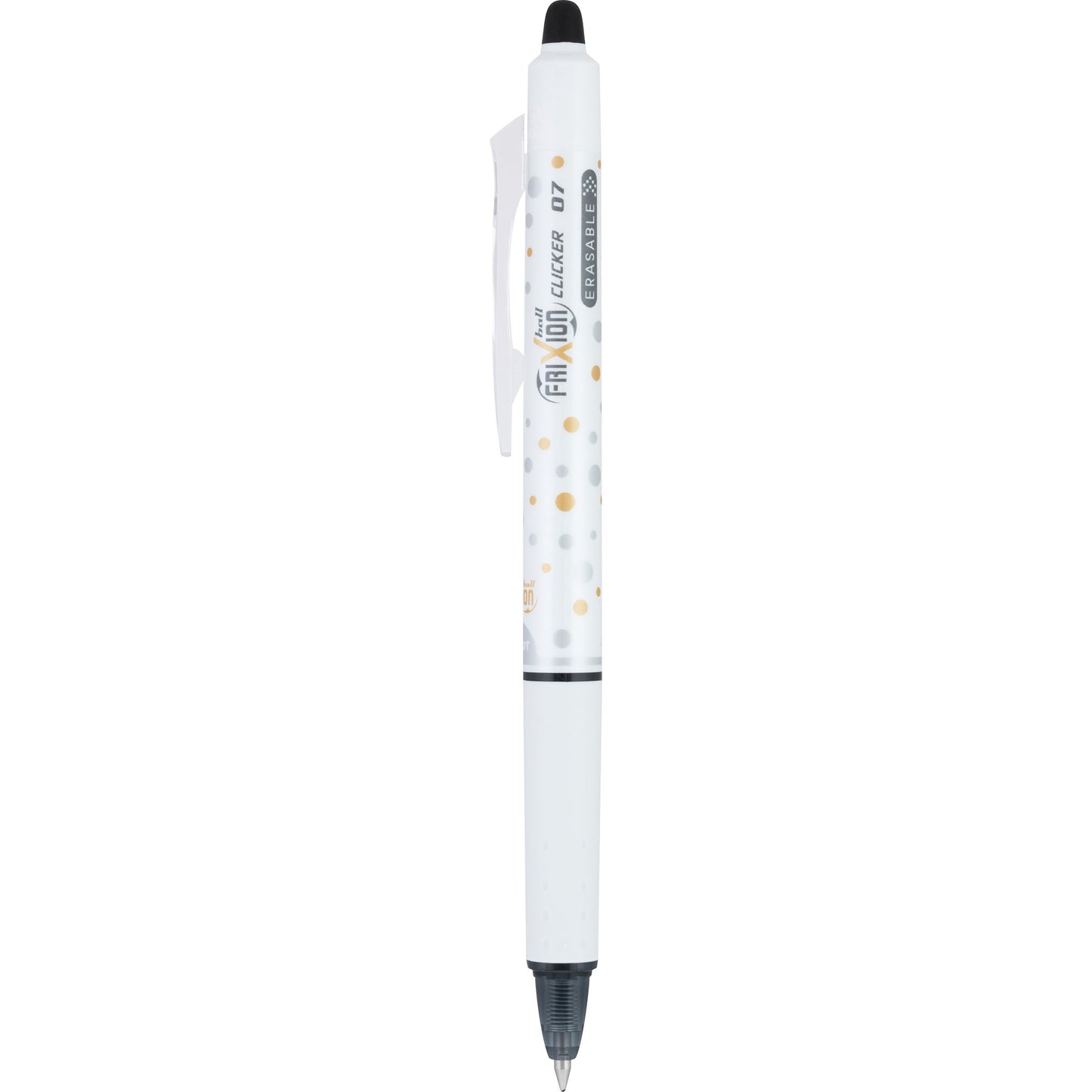 Pilot FriXion Clicker Dots Collection Erasable Gel Pens, Fine, Black Ink, 5 Count