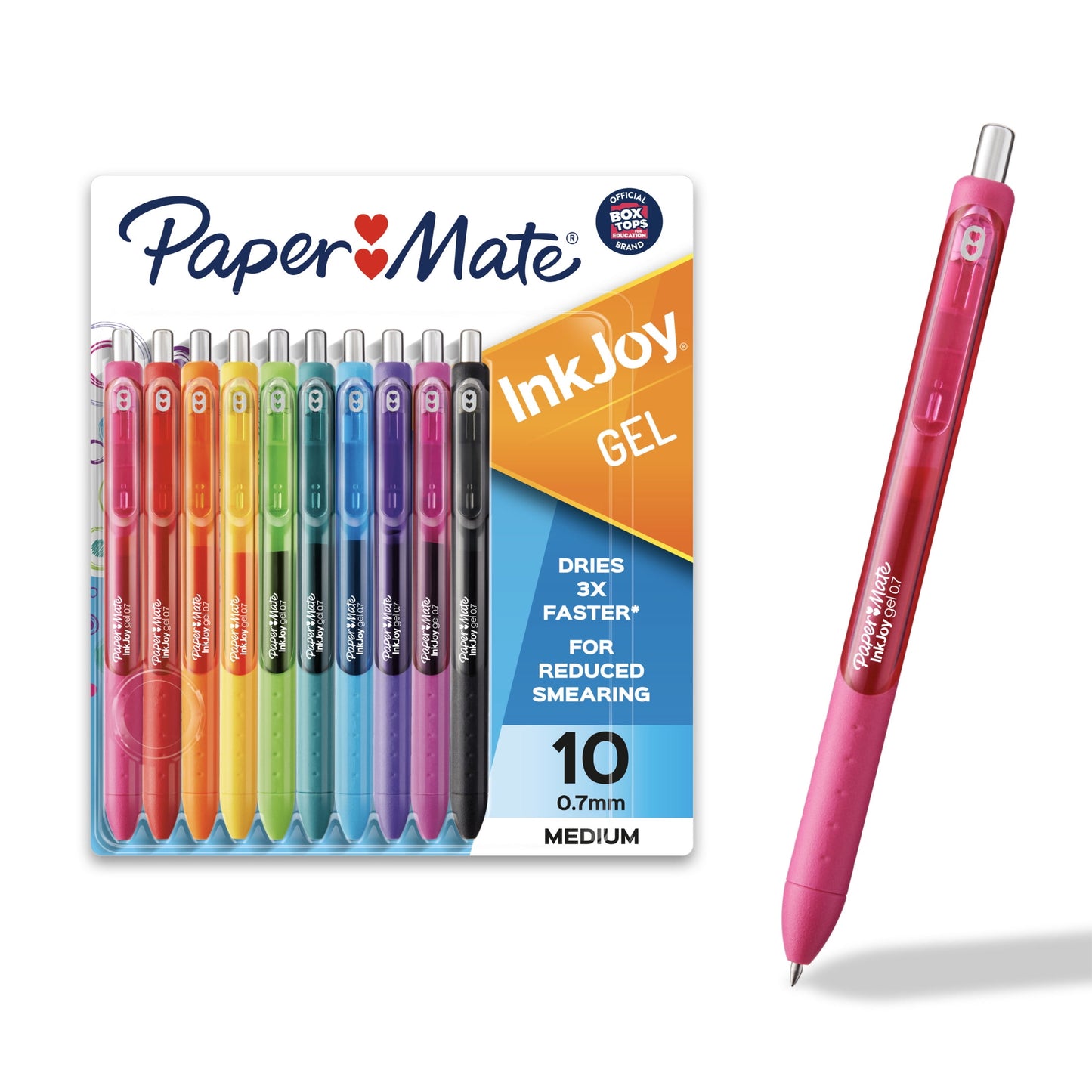 (2 pack) Paper Mate InkJoy Gel Pens, Medium Point (0.7 mm), Assorted Colors, 10 Count
