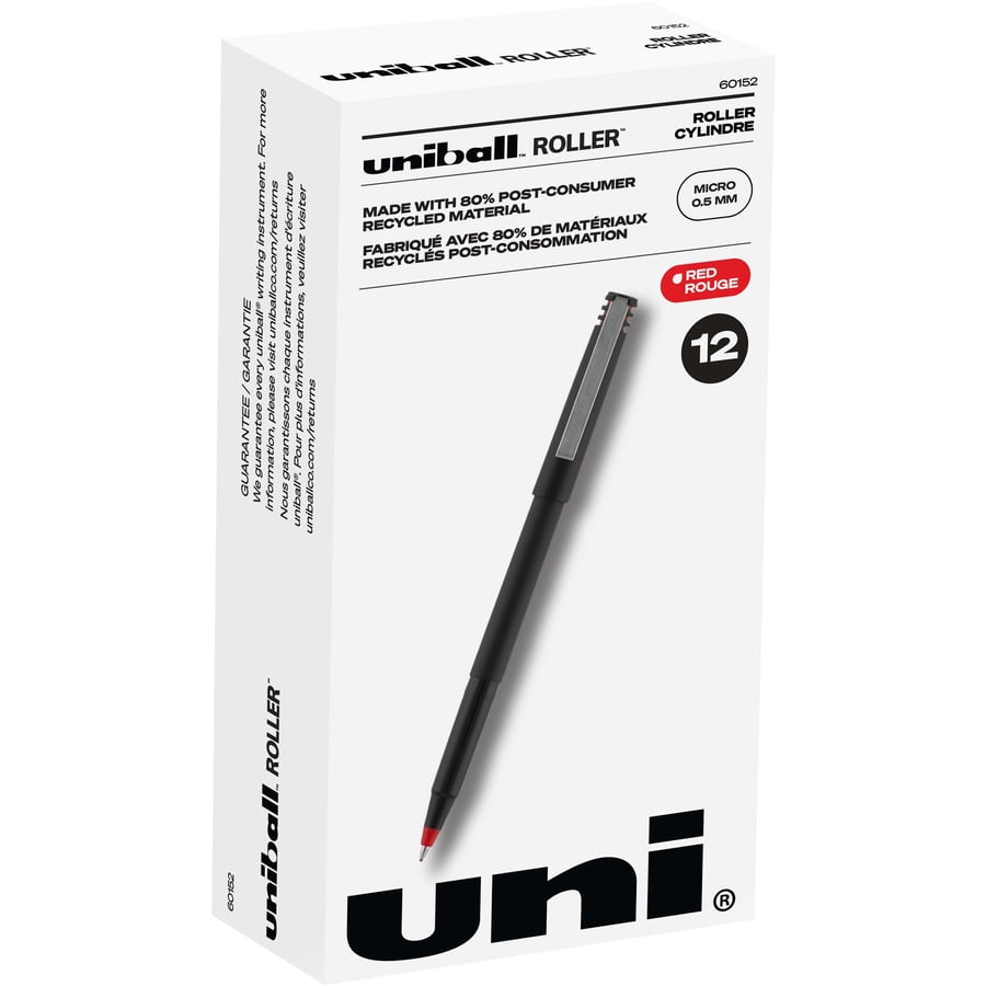 uni-ball Roller Ball Stick Dye-Based Pen Micro Point 0.5 mm 498774